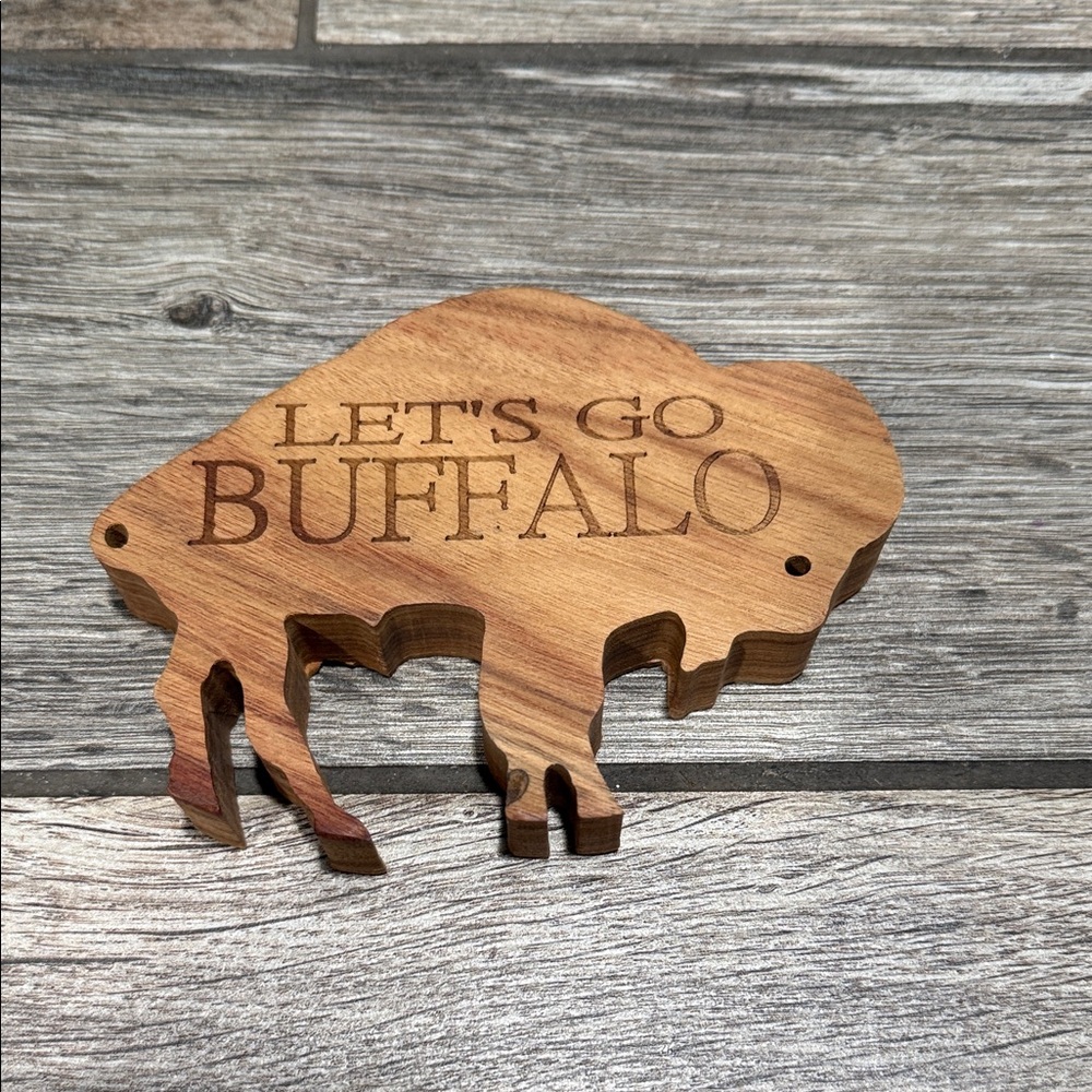 Wooden Buffalo bottle opener